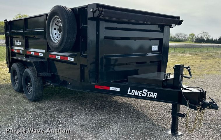 image for item DR5236 2022 Lonestar  dump trailer