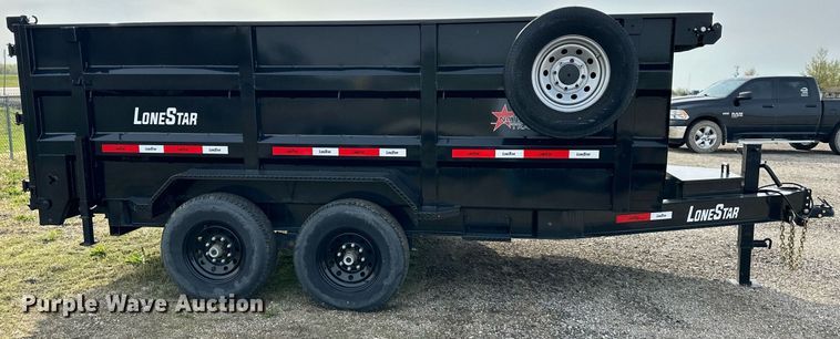 image for item DR5236 2022 Lonestar  dump trailer