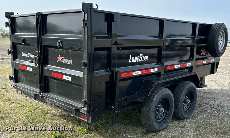 image for item DR5236 2022 Lonestar  dump trailer
