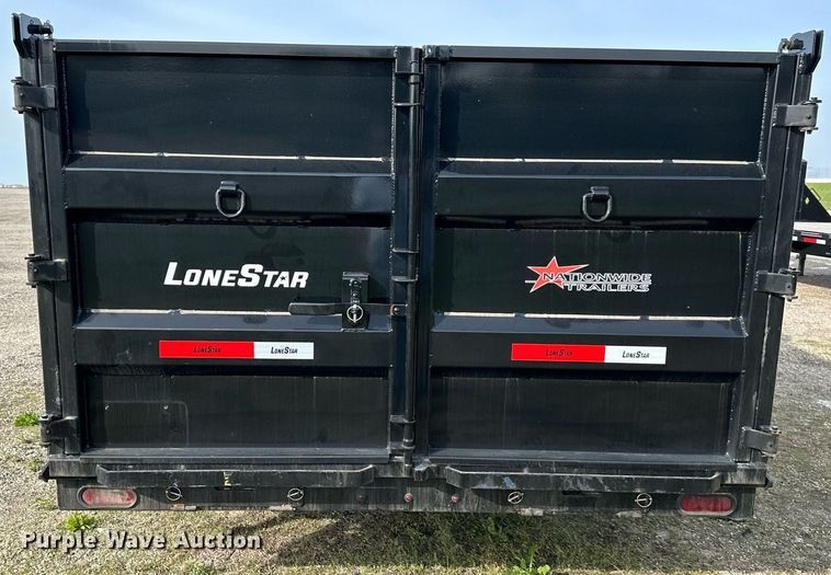 image for item DR5236 2022 Lonestar  dump trailer