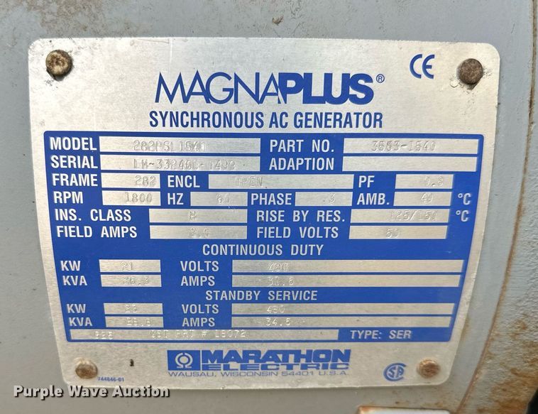 image for item DR5238 1999 Wacker Neuson G25  generator