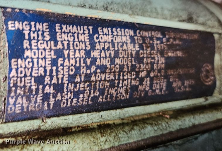 image for item EA9434 1975 Walter CBK3000  pumper fire truck