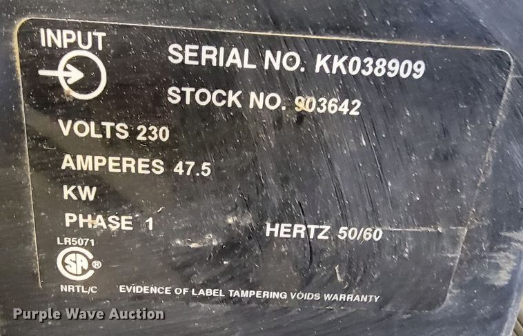 image for item HP9715 Miller Thunderbolt XL  welder