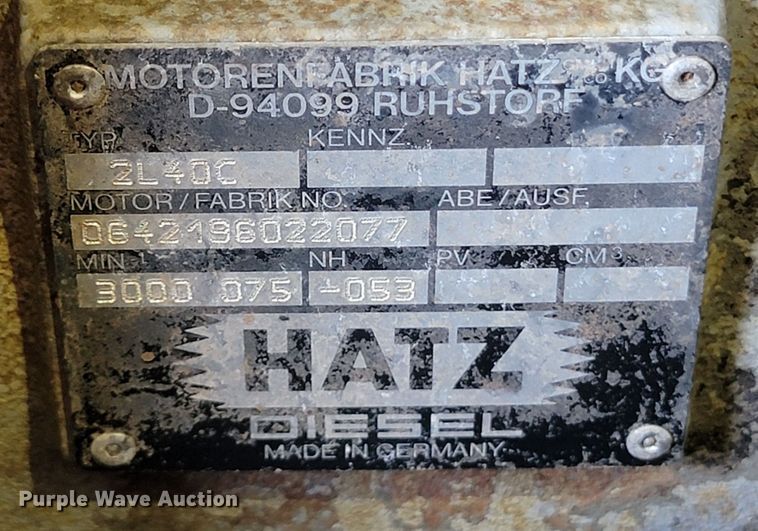 image for item HP9738 Hatz 2L40C  engine