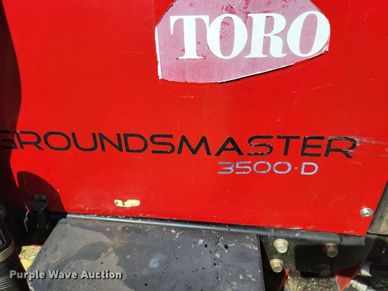 image for item HP9745 Toro Groundsmaster 3500D Sidewinder  lawn mower