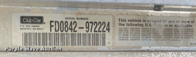 image for item KB9471 Club Car Carryall 1  golf cart