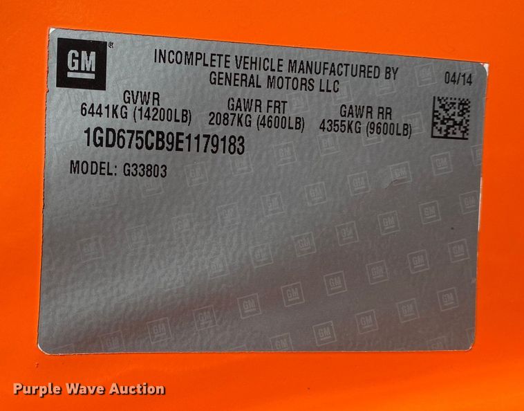 image for item KB9497 2014 GMC Savana  shuttle bus