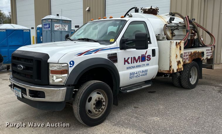 image for item KU9933 2009 Ford F550 Super Duty XL  vacuum truck
