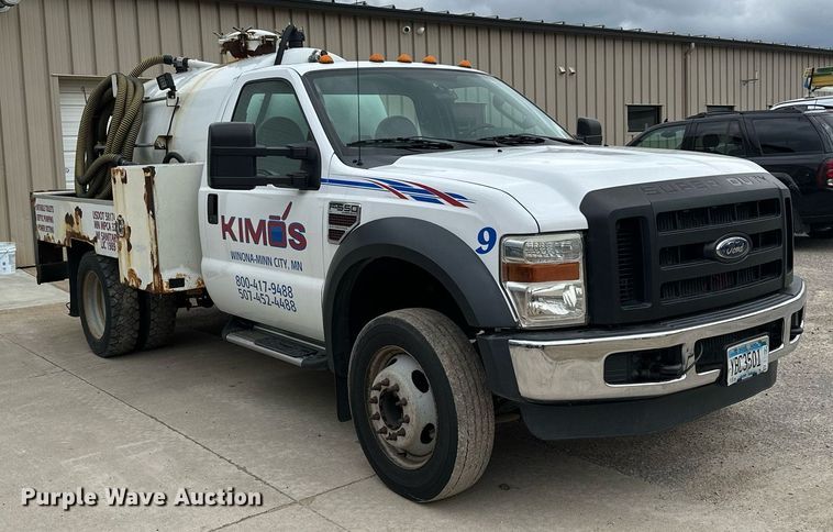 image for item KU9933 2009 Ford F550 Super Duty XL  vacuum truck