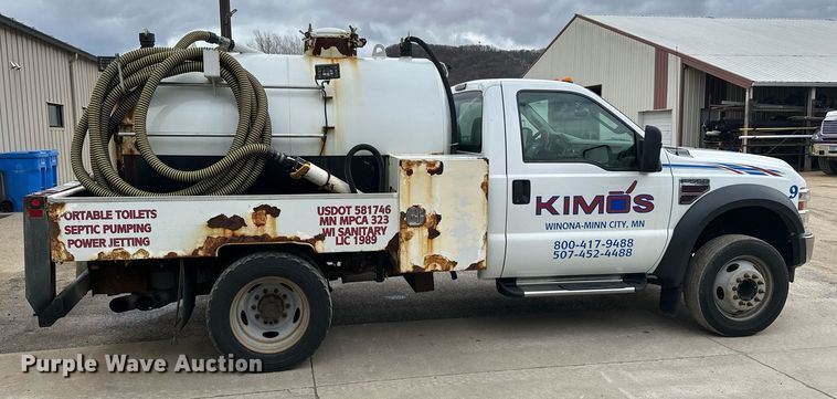 image for item KU9933 2009 Ford F550 Super Duty XL  vacuum truck