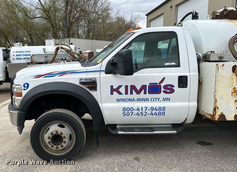 image for item KU9933 2009 Ford F550 Super Duty XL  vacuum truck