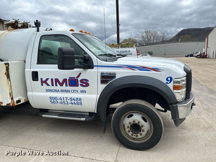 image for item KU9933 2009 Ford F550 Super Duty XL  vacuum truck