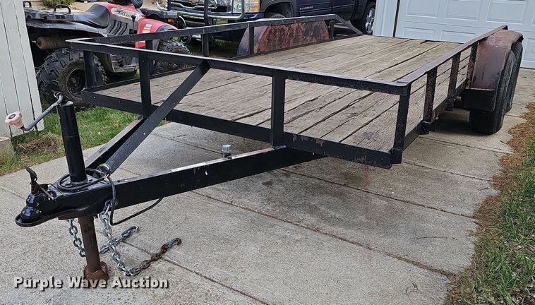 image for item LE9342 1980 Shop built  utility trailer