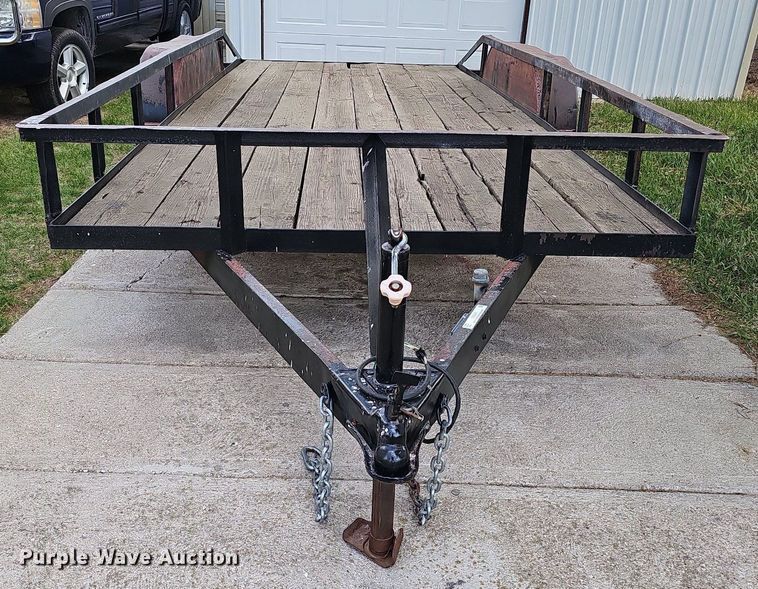 image for item LE9342 1980 Shop built  utility trailer