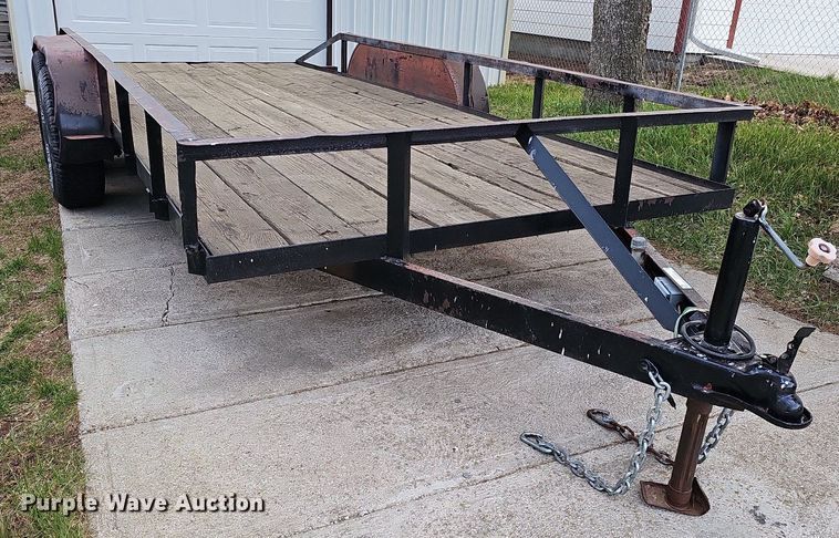 image for item LE9342 1980 Shop built  utility trailer