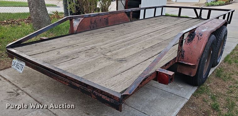 image for item LE9342 1980 Shop built  utility trailer