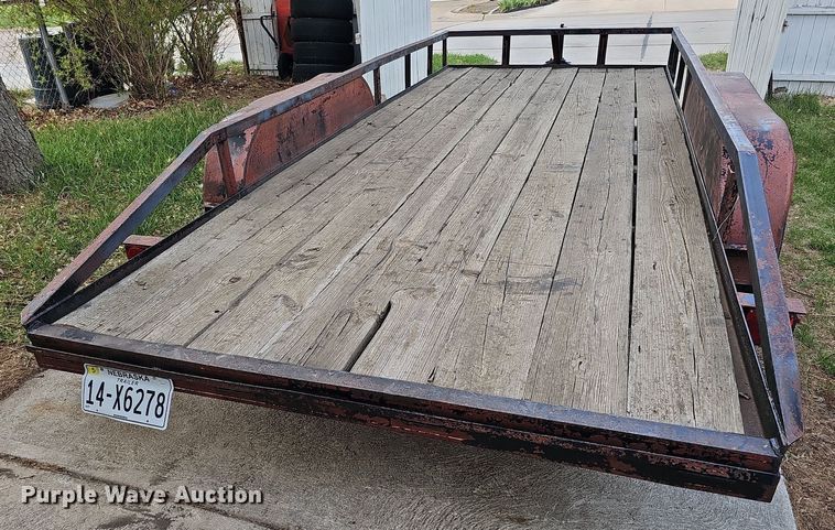 image for item LE9342 1980 Shop built  utility trailer