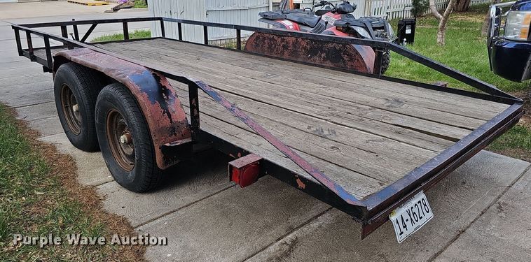 image for item LE9342 1980 Shop built  utility trailer