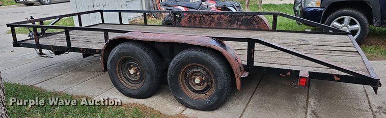image for item LE9342 1980 Shop built  utility trailer