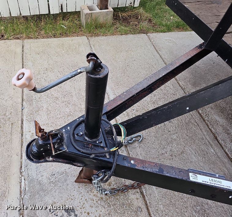 image for item LE9342 1980 Shop built  utility trailer