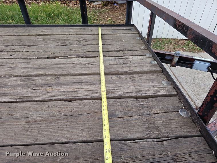 image for item LE9342 1980 Shop built  utility trailer