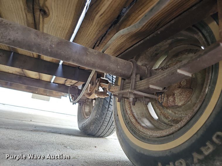 image for item LE9342 1980 Shop built  utility trailer