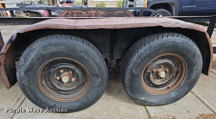 image for item LE9342 1980 Shop built  utility trailer