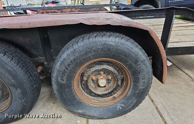 image for item LE9342 1980 Shop built  utility trailer