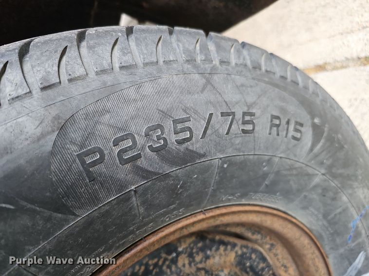 image for item LE9342 1980 Shop built  utility trailer