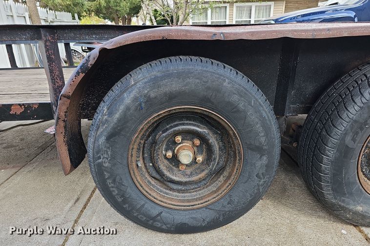 image for item LE9342 1980 Shop built  utility trailer