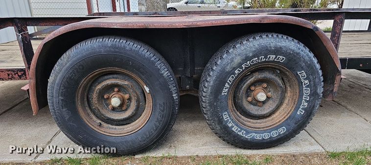 image for item LE9342 1980 Shop built  utility trailer