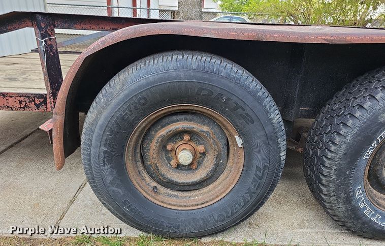 image for item LE9342 1980 Shop built  utility trailer