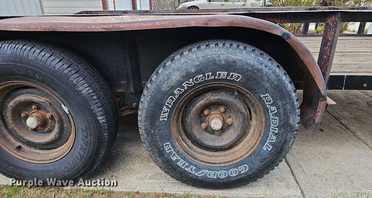 image for item LE9342 1980 Shop built  utility trailer