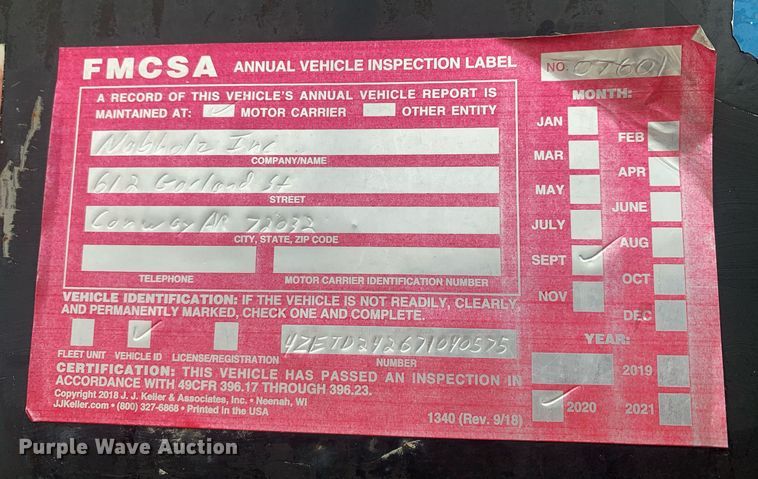 image for item LH9570 2007 Load Trail  tilt deck equipment trailer