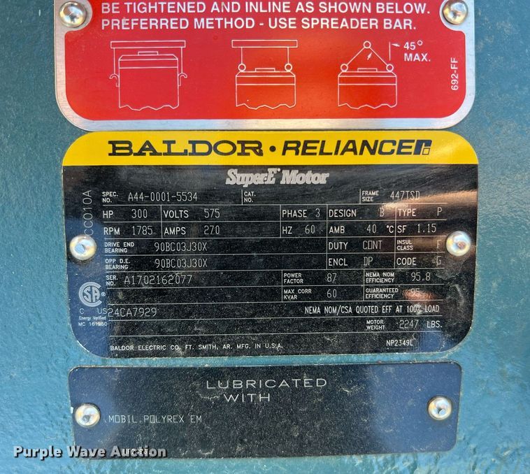 image for item LI9653 Baldor Reliance A44-0001-5534  electric motor