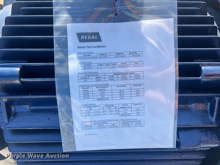 image for item LI9655 Marathon UVL445TSTFN16052AA  electric motor