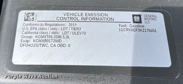 image for item LJ9631 2019 Chevrolet Silverado 1500  Double Cab pickup truck