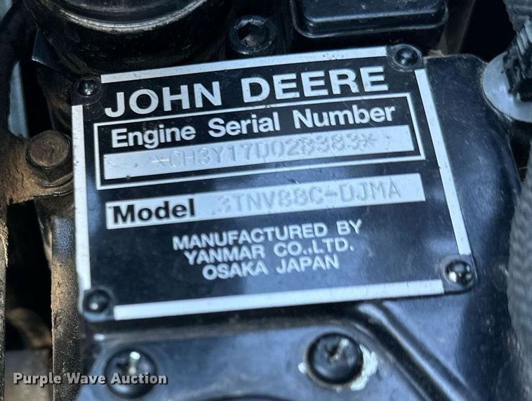 image for item LN9423 2017 John Deere 1580  lawn mower