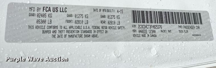 image for item LR9736 2015 Dodge Charger R/T