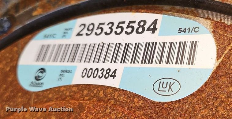 image for item LW9546 Allison 4000EV  transmission