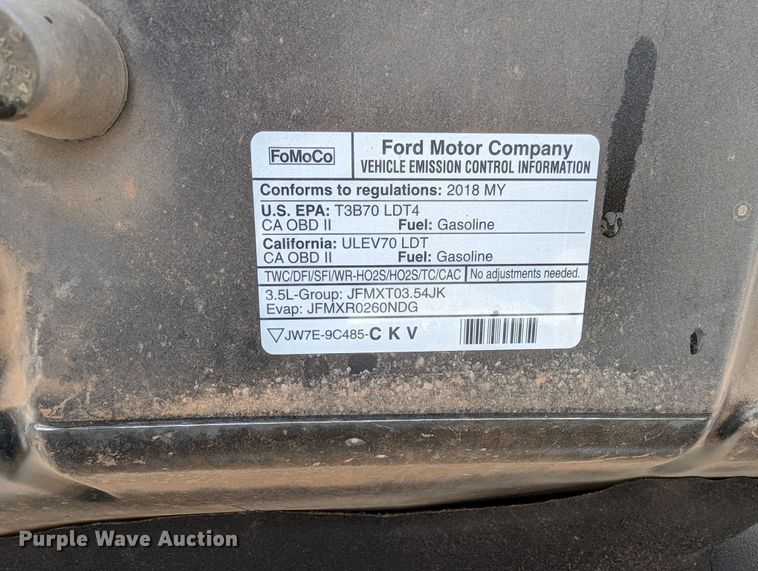 image for item MN9929 2018 Ford F150  SuperCrew pickup truck