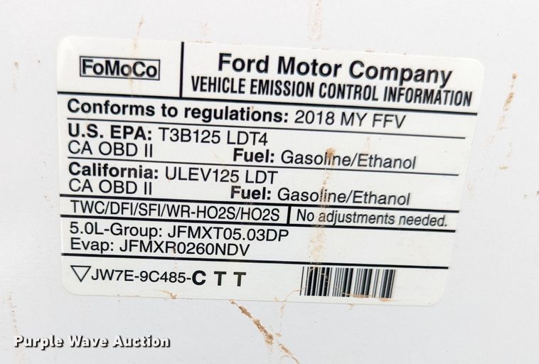 image for item MN9943 2018 Ford F150  SuperCab pickup truck