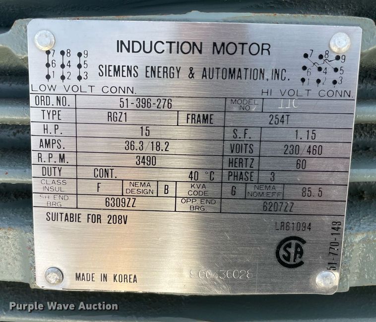 image for item MS9648 Siemens RGZ1  Induction motor