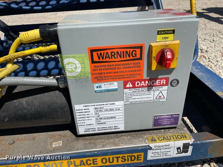 image for item MS9707 2017 Control Technology PME65-73700  platform lift