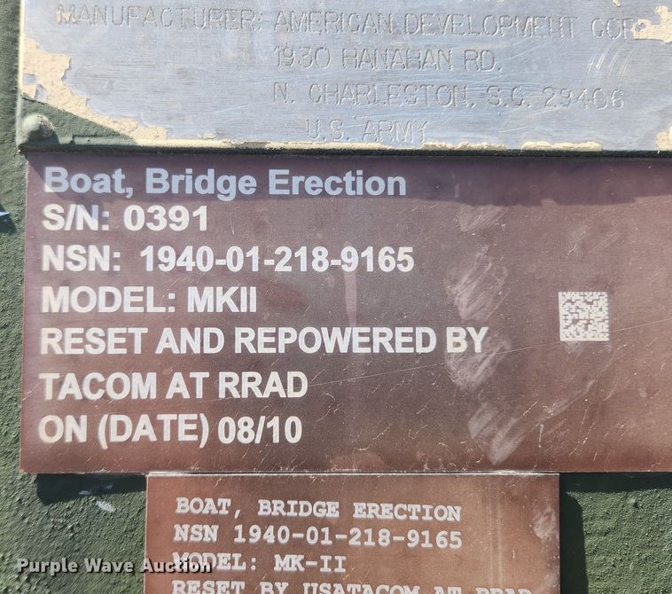 image for item MW9747 2010 American Development MKII  boat