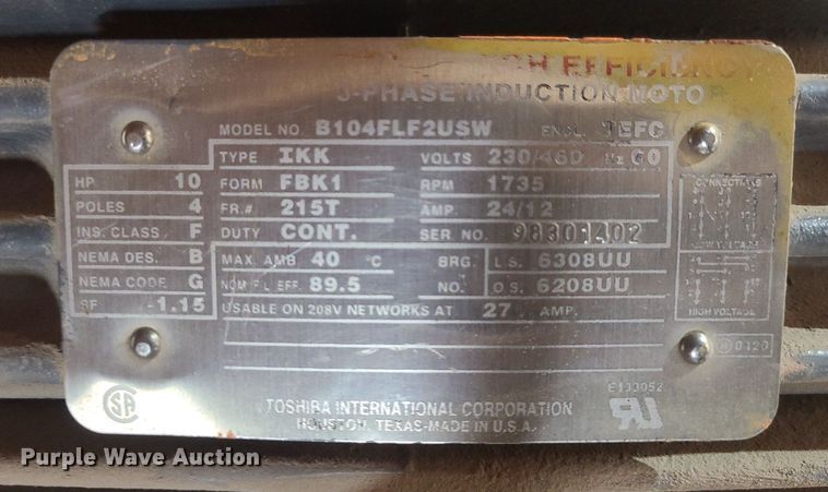 image for item MX9727 Toshiba B104FLF2USW  electric motor