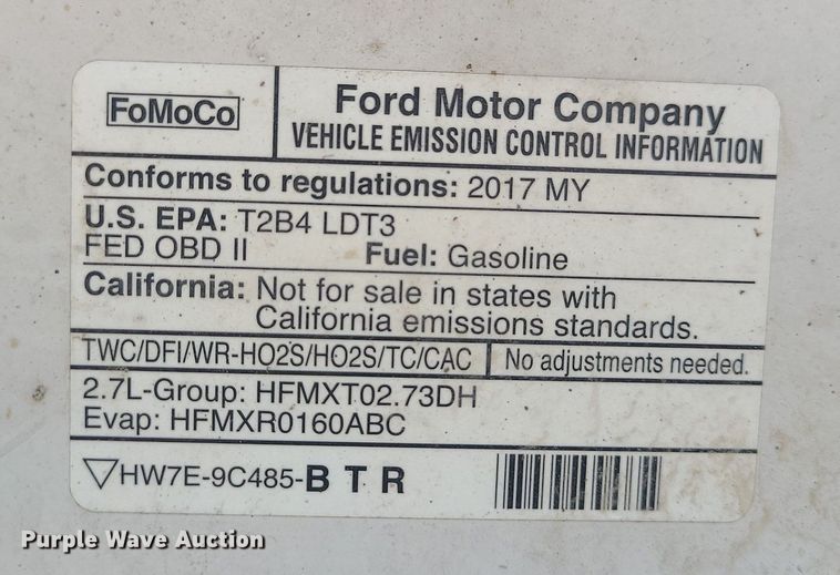 image for item MX9732 2017 Ford F150  SuperCrew pickup truck