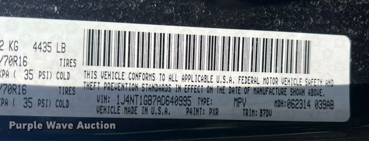 image for item MY9592 2010 Jeep Patriot  SUV