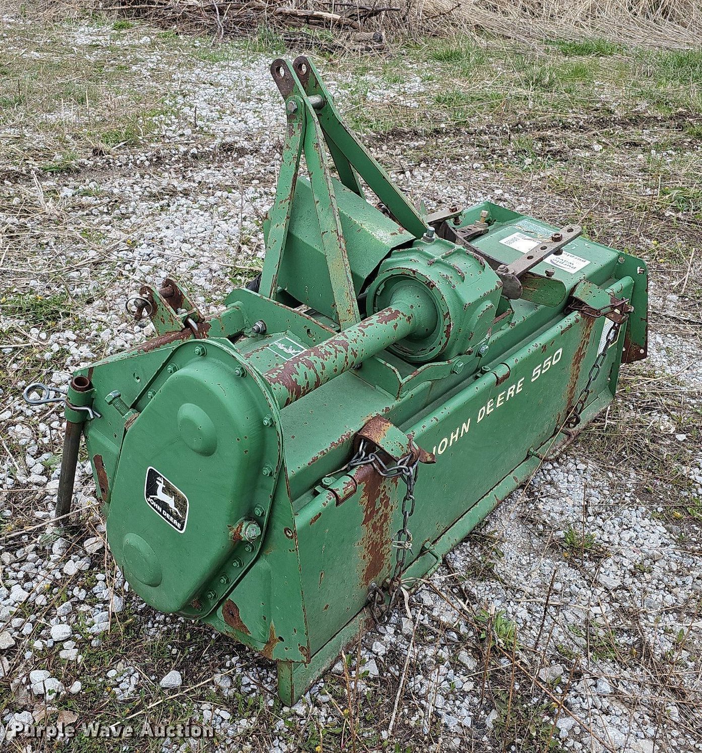 John Deere 550 tiller in Malvern, IA Item DO4355 sold Purple Wave