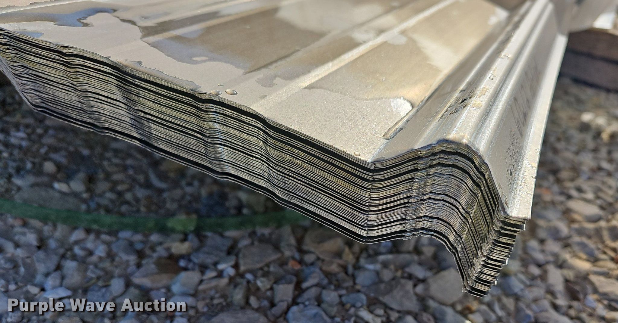 (133) sheets of Rustic Accents bonderized galvanized metal siding